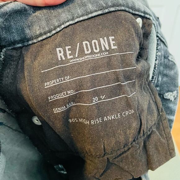 RE/DONE 90s High Rise Ankle Crop - Picture 5 of 7